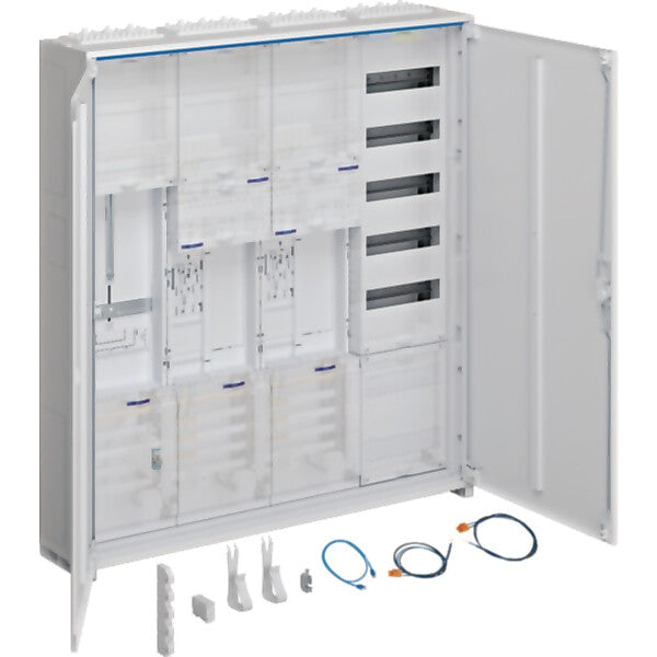 Hager Komplettschrank,univers Z 2 Zählerpl. 4-feld. ZB34SET25LK